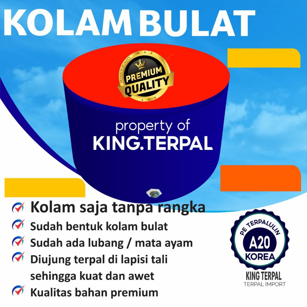Kolam Terpal Bulat A20 D4T70