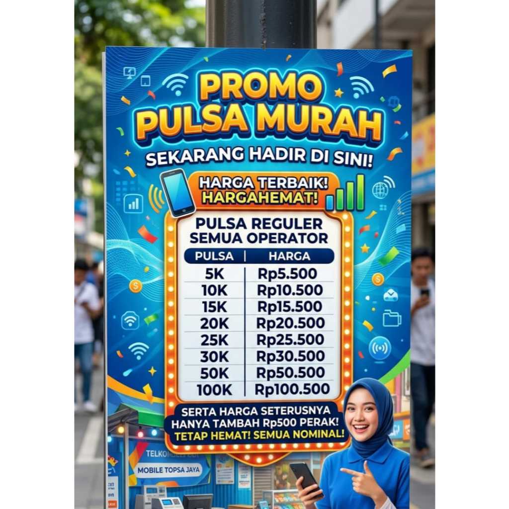 JUAL PULSA MURAH, BELI SEKARANG MELALUI CHAT ADMIN