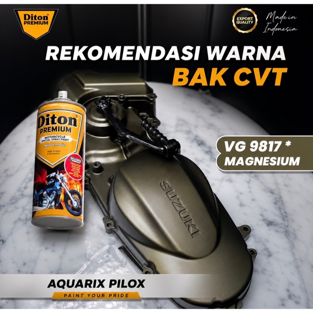 Diton Premium Magnesium Paket Pilox Diton Premium Magnesium || Cat Semprot Body Motor Velg Motor&Ran