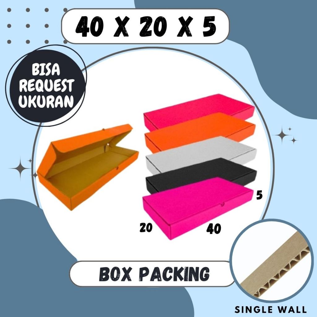 Kardus Pizza 40x20x5 LD Kardus Hampers Box Keyboard Dus Karton Kotak Kemasan Kue Baju Tas
