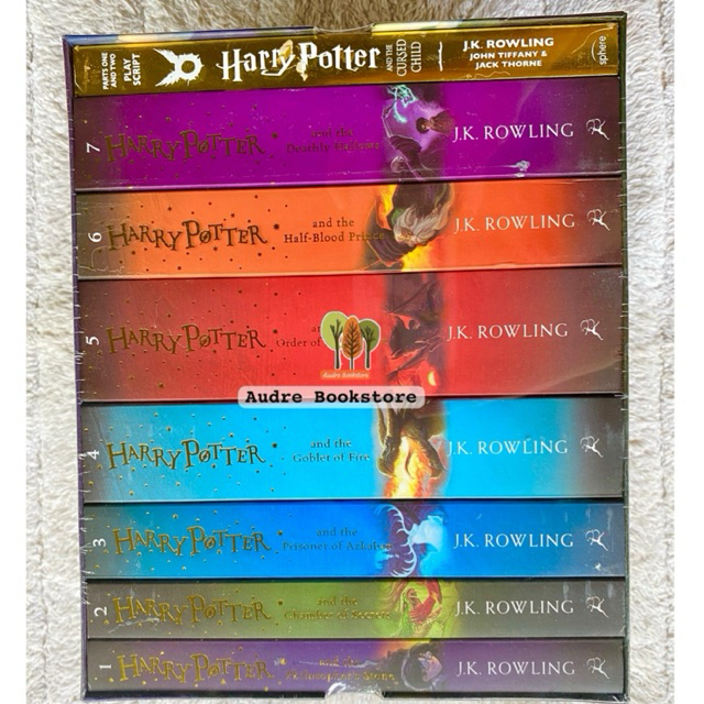 BOXSET Harry Potter The Complete Collection J.K. Rowling BLOOMSBURY - Bahasa Inggris Dapat 8 Buku Em