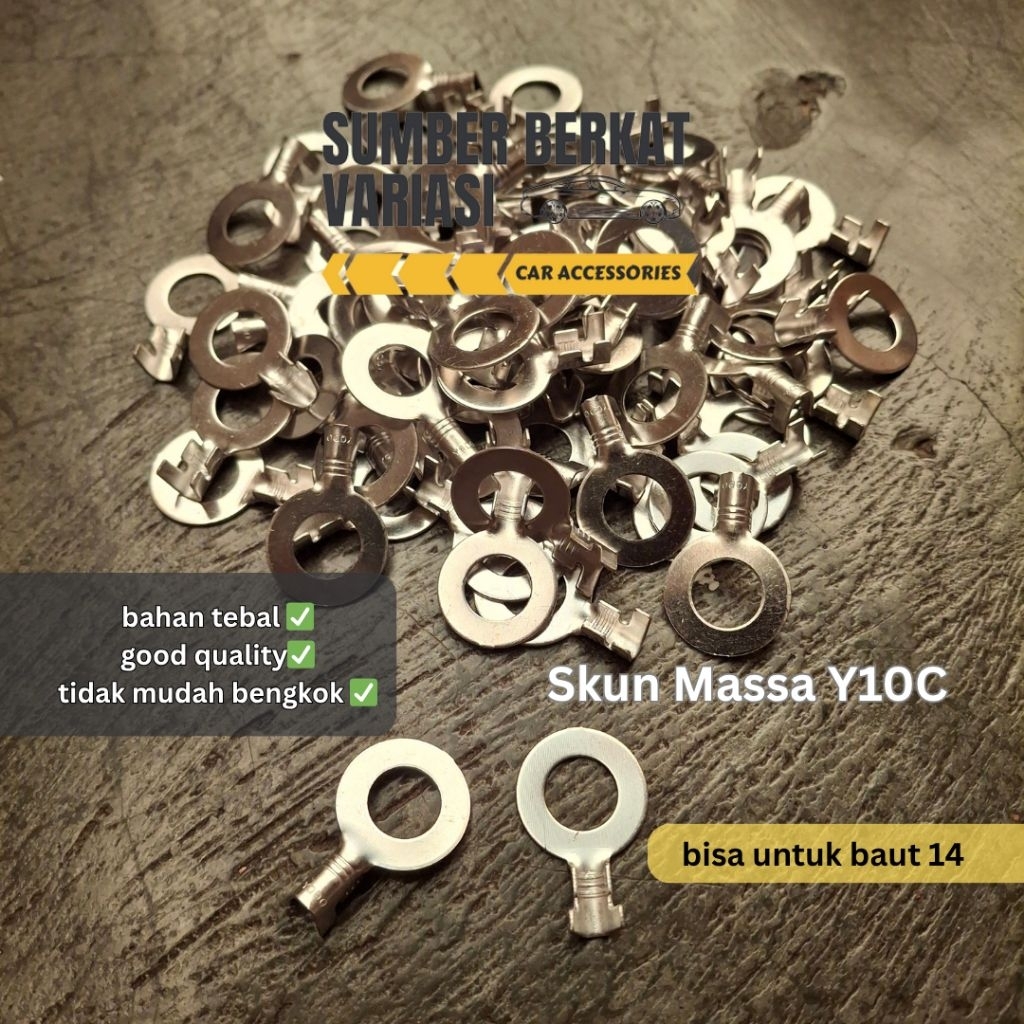 Terminal Skun Massa Ring Y10C Baut 14 Tebal