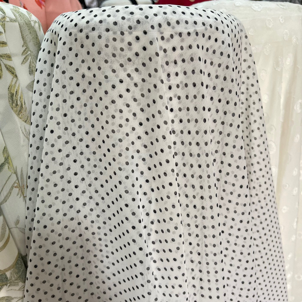 Kain ceruty polkadot - Kain Sifon ceruty - Kain Ciffon motif - Kain Ciffon Polkadot - Kain sifon mot