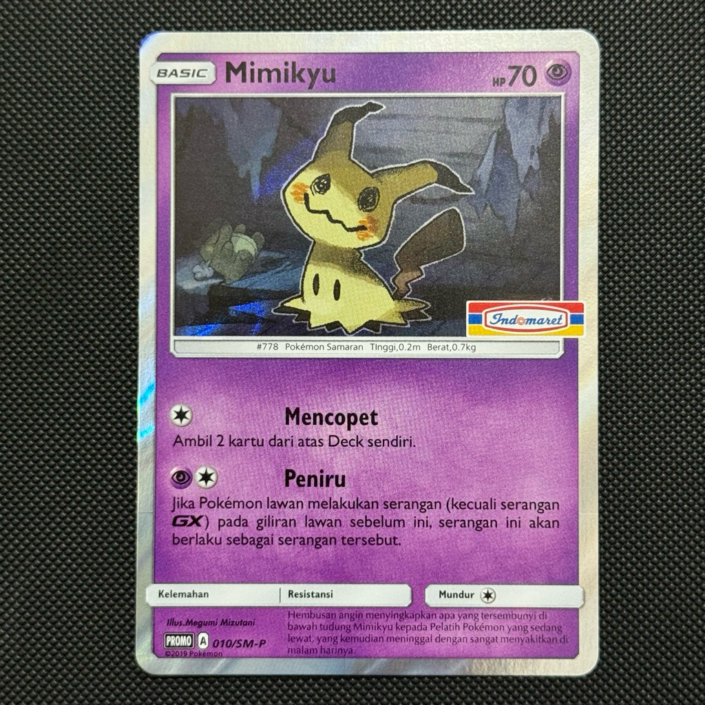 Mimikyu Holo Promo Indomaret Pertama 2019 Indonesia / RARE (KODE 3)