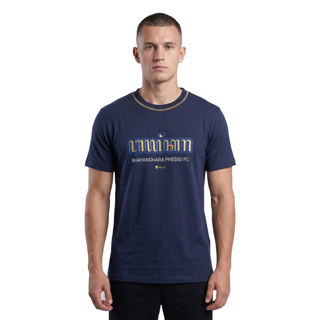 Mills x Bhayangkara Presisi FC Tshirt - 2024 _ Kaos jalan harian Bhayangkara FC