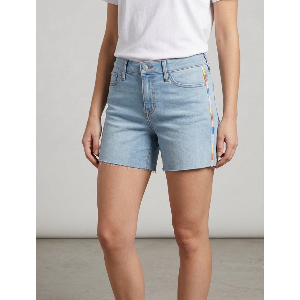 Seven7 celana jeans pendek wanita sale Defect