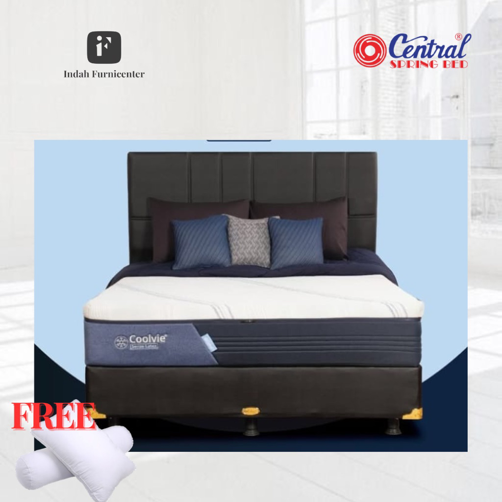 Kasur springbed Central coolvie smart sense latex with Super cooling feel Terasa dingin saat tersent