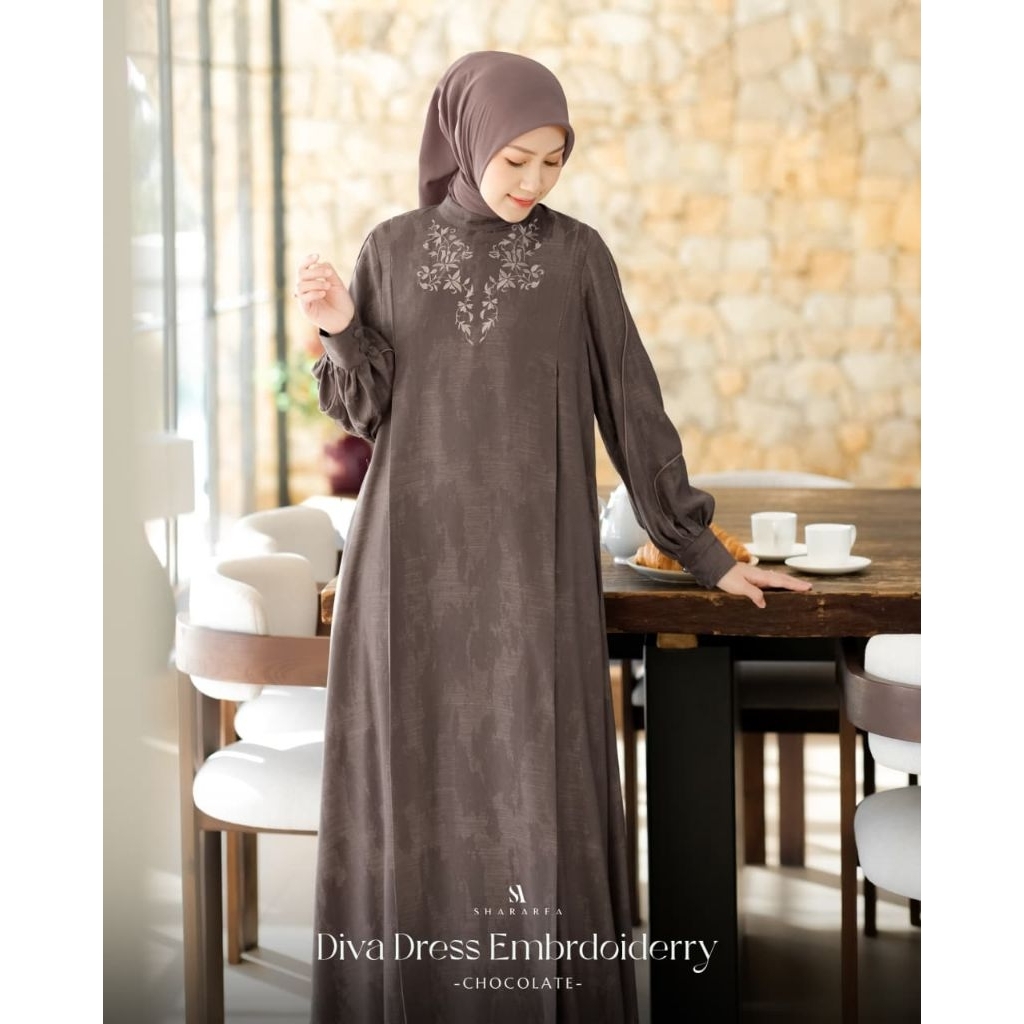 SHARAREA/Diva dress by Shararea/Dress terbaru/Dress premium/Dress elegant
