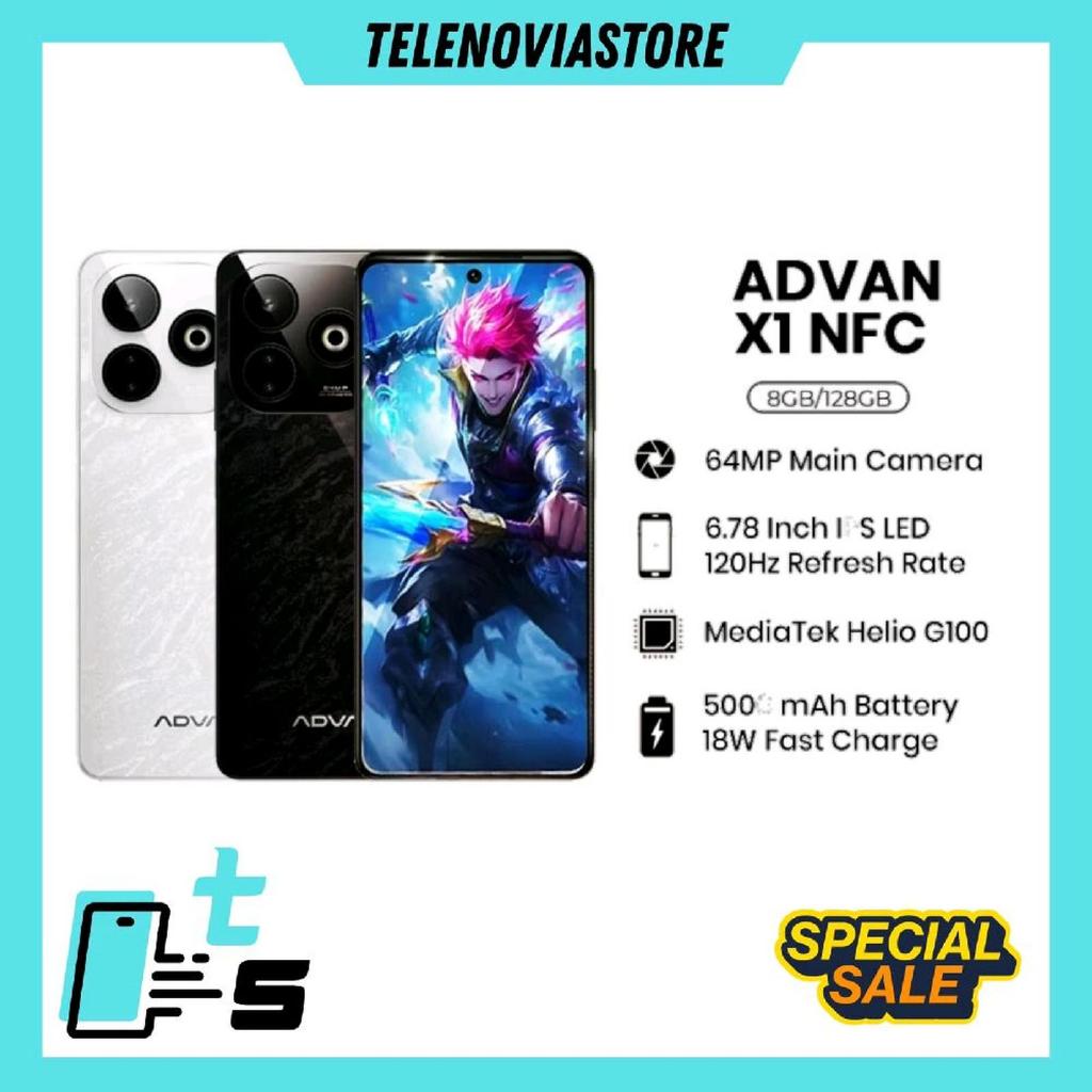 Gaming Smartphone ADVAN X1 Mediatek Helio G100 RAM 8GB + 8GB STORAGE 128GB USF NFC FINGERPRINT ANDRO