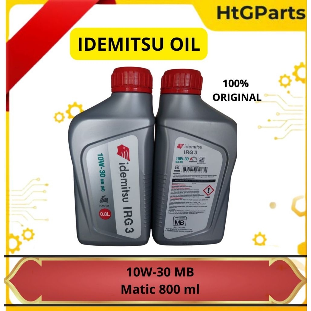 Idemitsu Oli Matic 800ml Motor Scooter Oli Idemitsu 10W-30 Sl Mb 0.8L