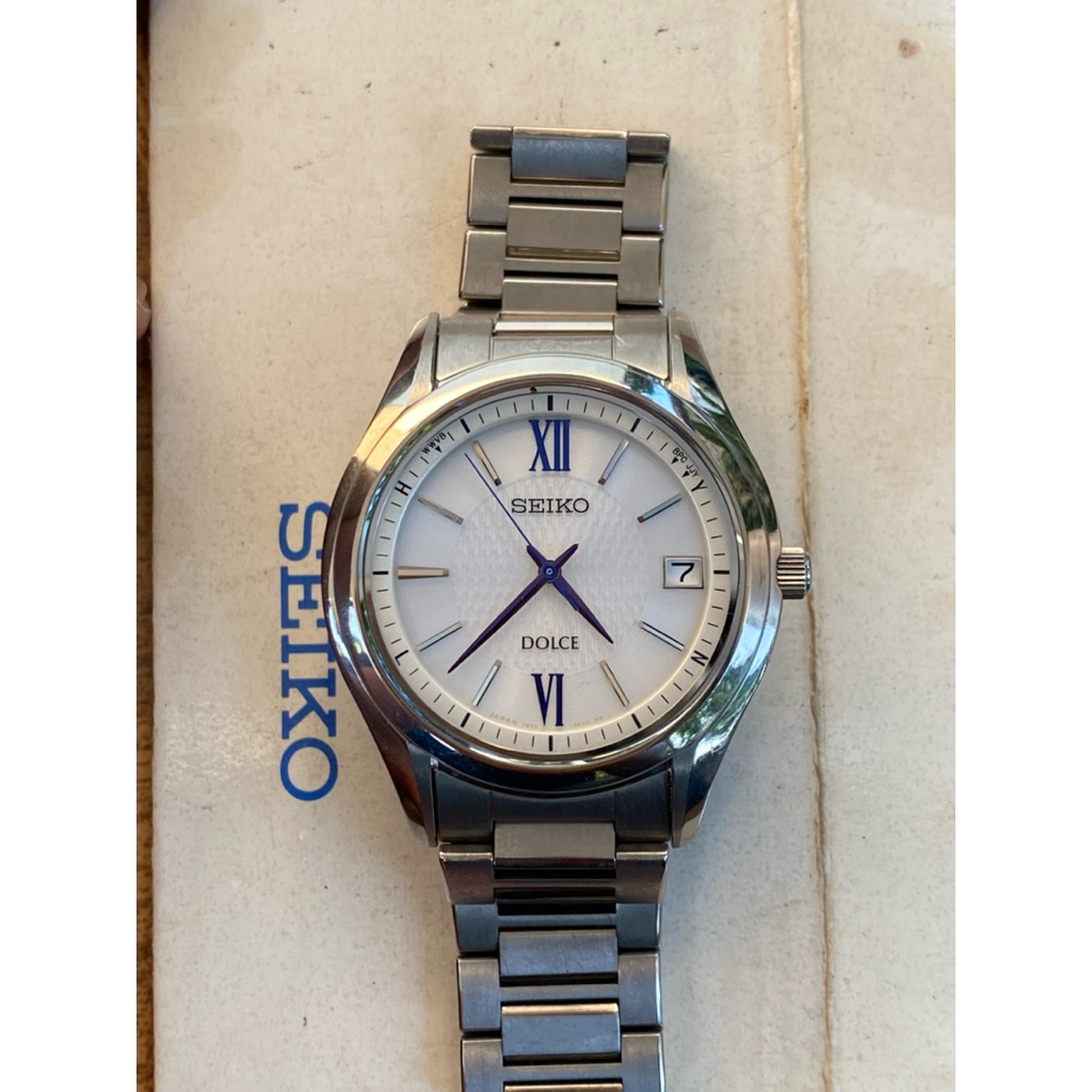 jam tangan original SEIKO DOLCE SADZ185 Radio wawancara control  Solar  Titanium  7B24-0BM0 8N02568