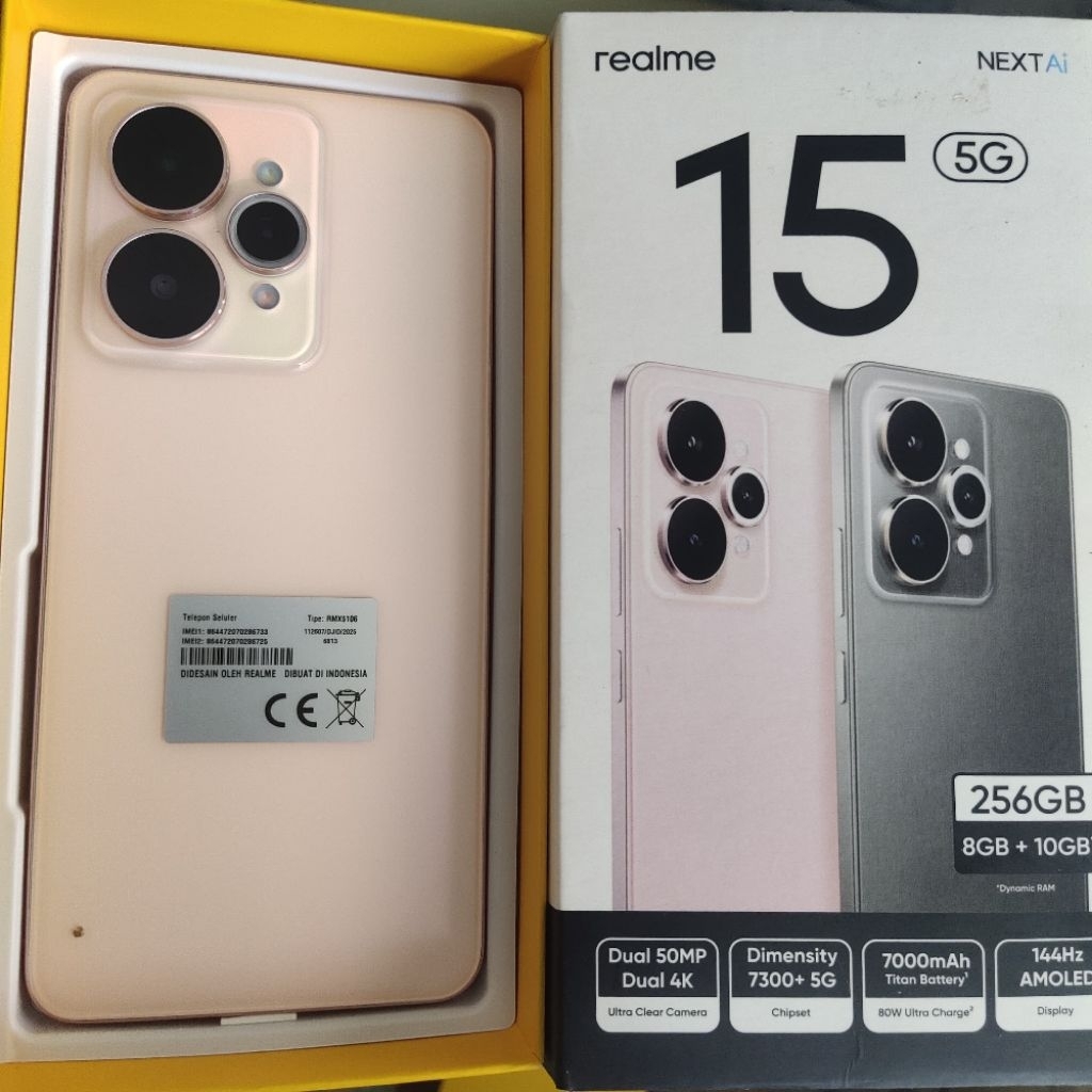 realme 15 5G Ram 8GB Internal 256GB HP Second Seken Bekas Fullset [murah] hp murah