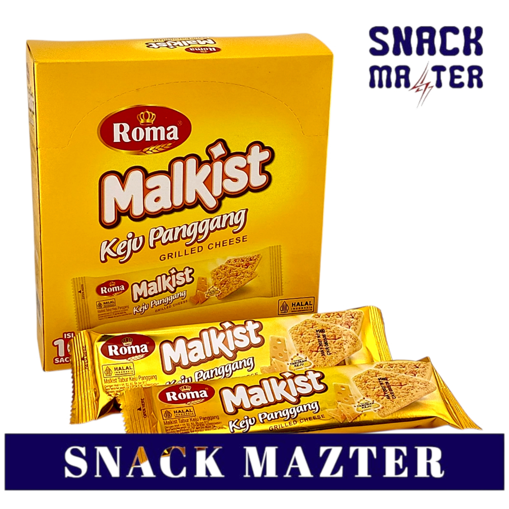 Roma Malkist Keju Panggang BOX - Netto 10 bks x 22 gr