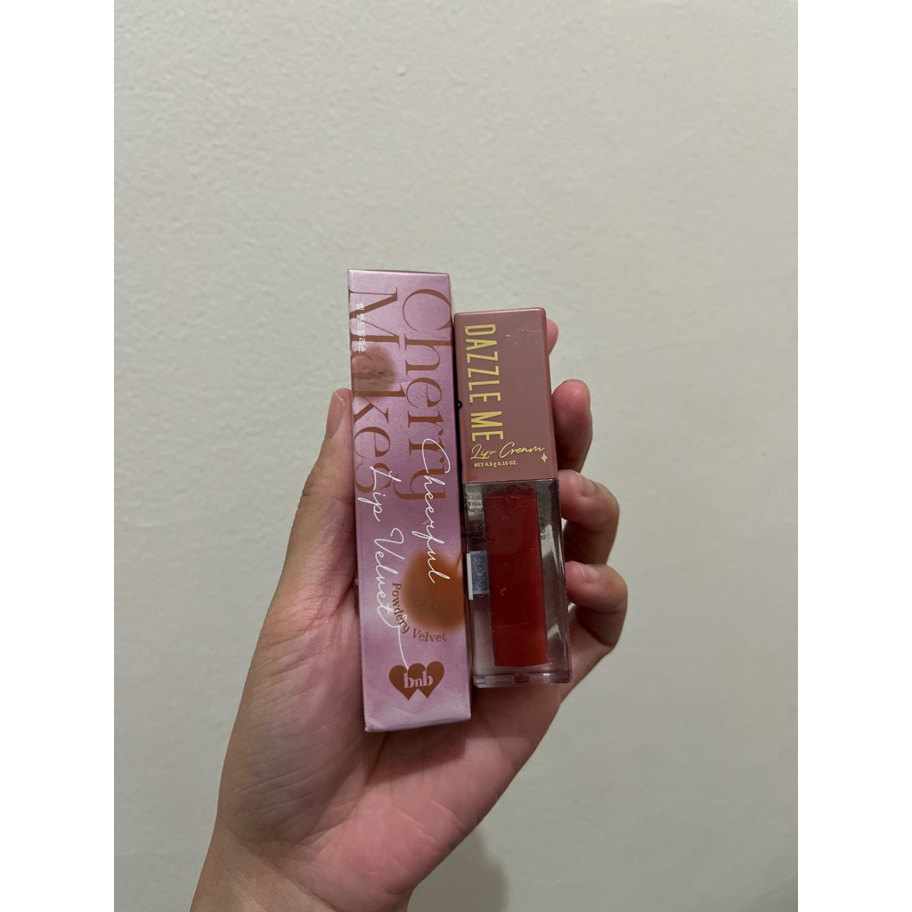 BUY ONE GET TWO Cherry Makes Cheerful Lip Velvet n Dazzle Me Lip Cream