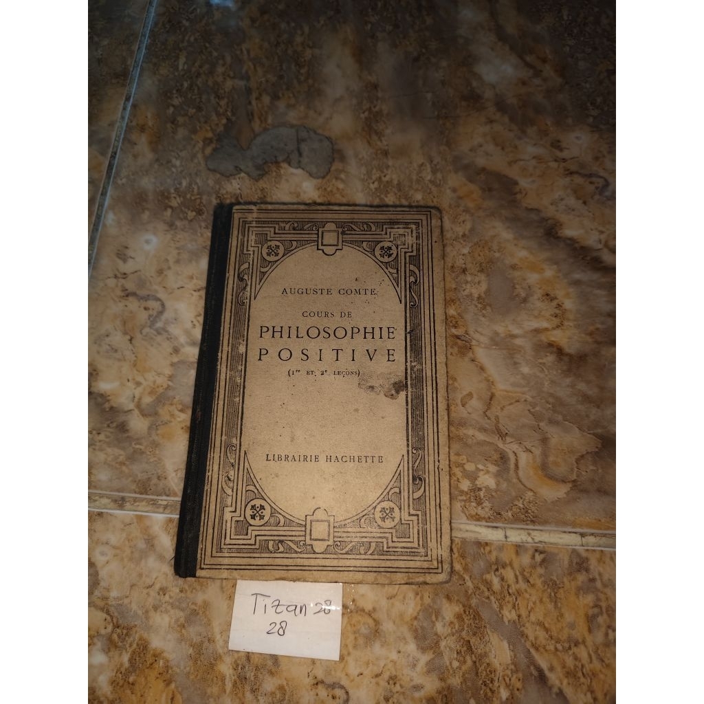Buku Cours de Philosophie positive - Auguste comte
