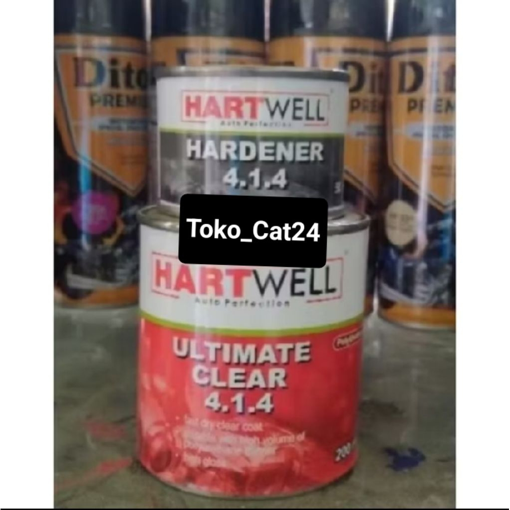 Clear Hartwell Ultimate Clear 4.1.4 250Ml Satu Set/Clear Hartwell Glosy