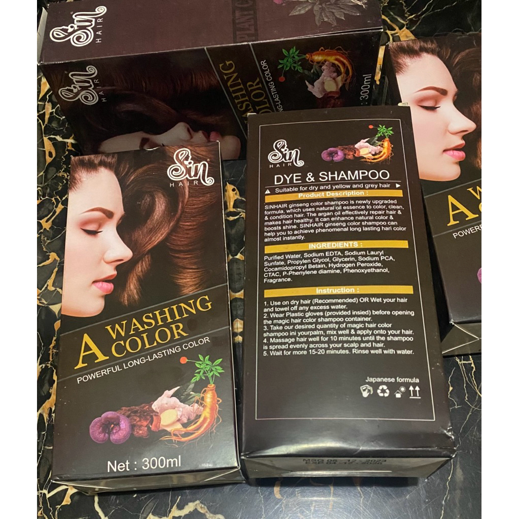 SINHAIR Dye & Shampoo A Washing Color 300ml