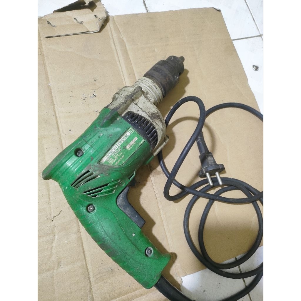 second bor drill Hitachi 13mm dua arah kondisi normal semua siap pakai kerja