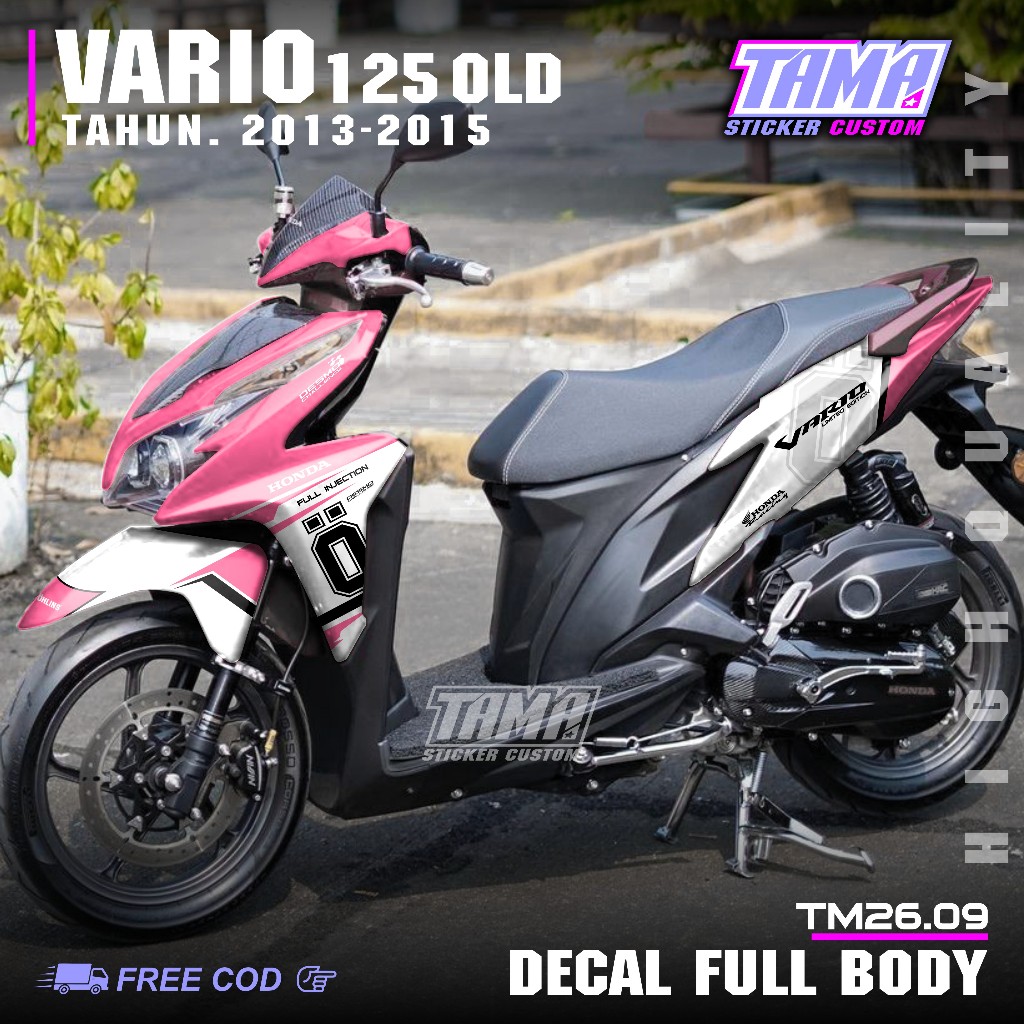 Terbaru COD Sticker Full Body Honda Vario Kzr Vario Techno 125 Lama Old Tahun 2012 2013 2014 2015 St
