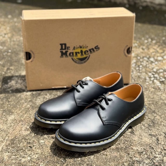 Dr Martens 1461 Black Smooth Original Resmi