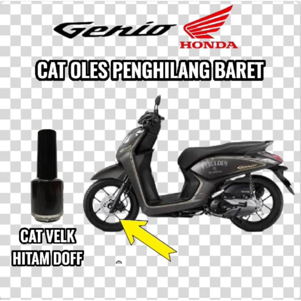 Cat Oles Velk Velg Hitam Doff Black Doff Penghilang Baret Motor Honda Genio 125 New