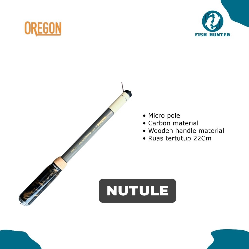 TEGEK OREGON NUTULE MICROFISHING ACTION LENTUR RUAS 22CM
