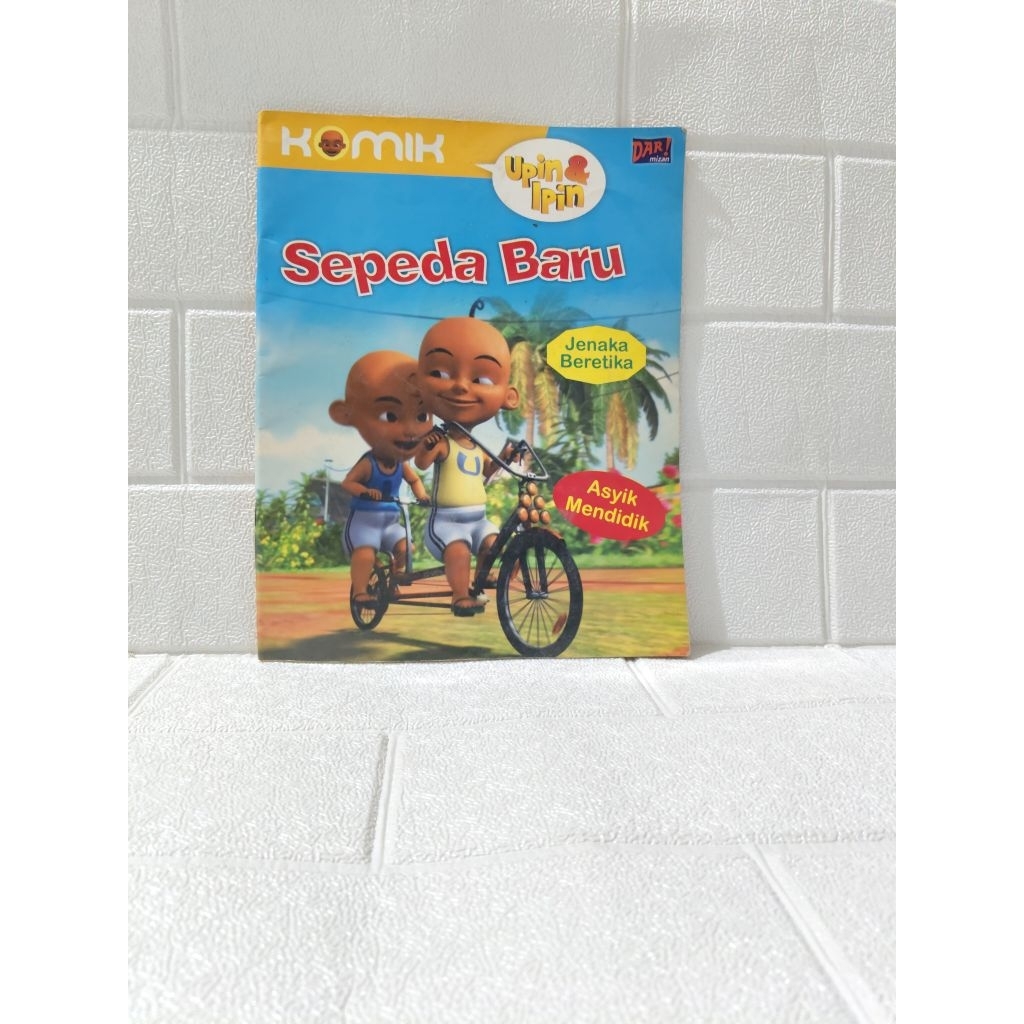 Buku Komik Upin Ipin Sepeda Baru