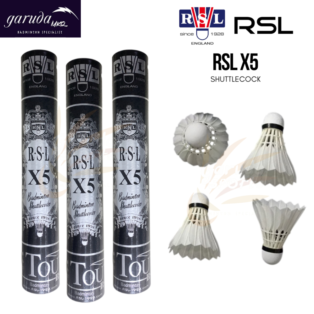 Shuttlecock RSL X5 SHUTTLECOCK / Cock RSL X5 SHUTTLECOCK / Bola Bulutangkis RSL-X5 SHUTTLECOCK / KOK