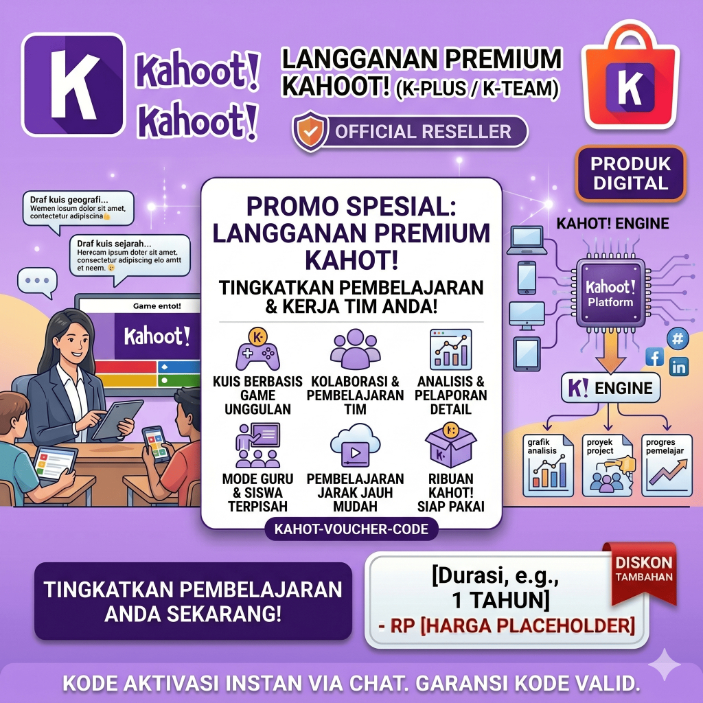 Kahoot Premium / Plus / Pro - Platform Kuis Interaktif & Edukasi Digital