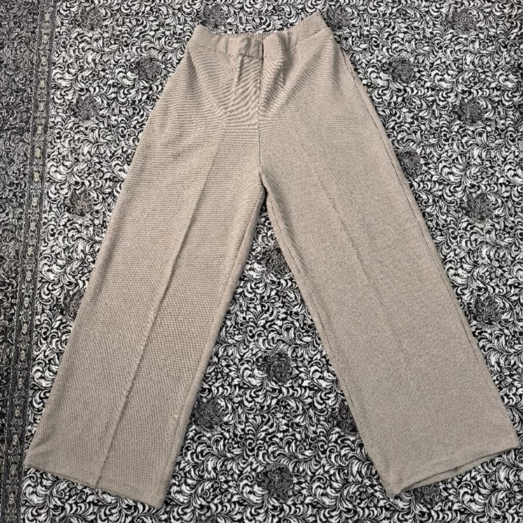 Cozy Culotte - Celana Kulot Knit Wanita Pinggang Karet [ACD]