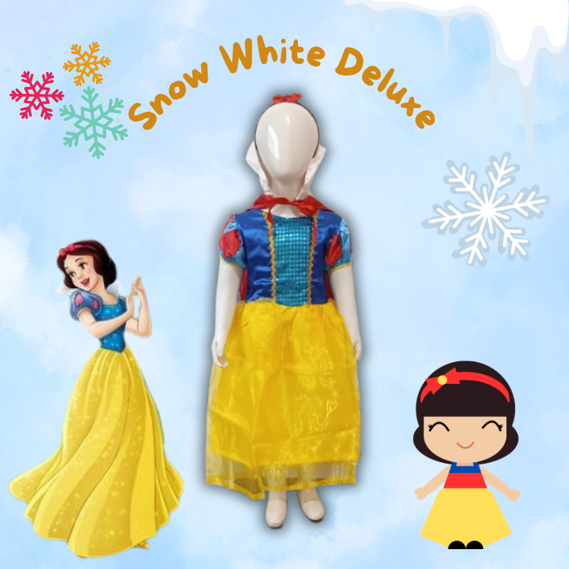Princess Snow White Deluxe/Baju Kostum Princess Snow White/Cosplay Princess Disney Snow White
