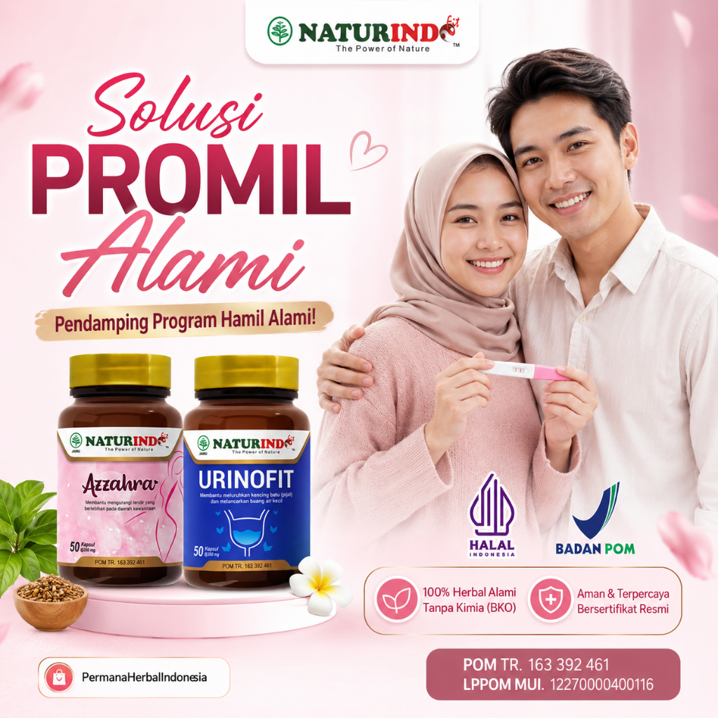 Obat Herbal Promil Alami Naturindo untuk Suami Istri Promil Alami Menuju Buah Hati Dukung Kesuburan