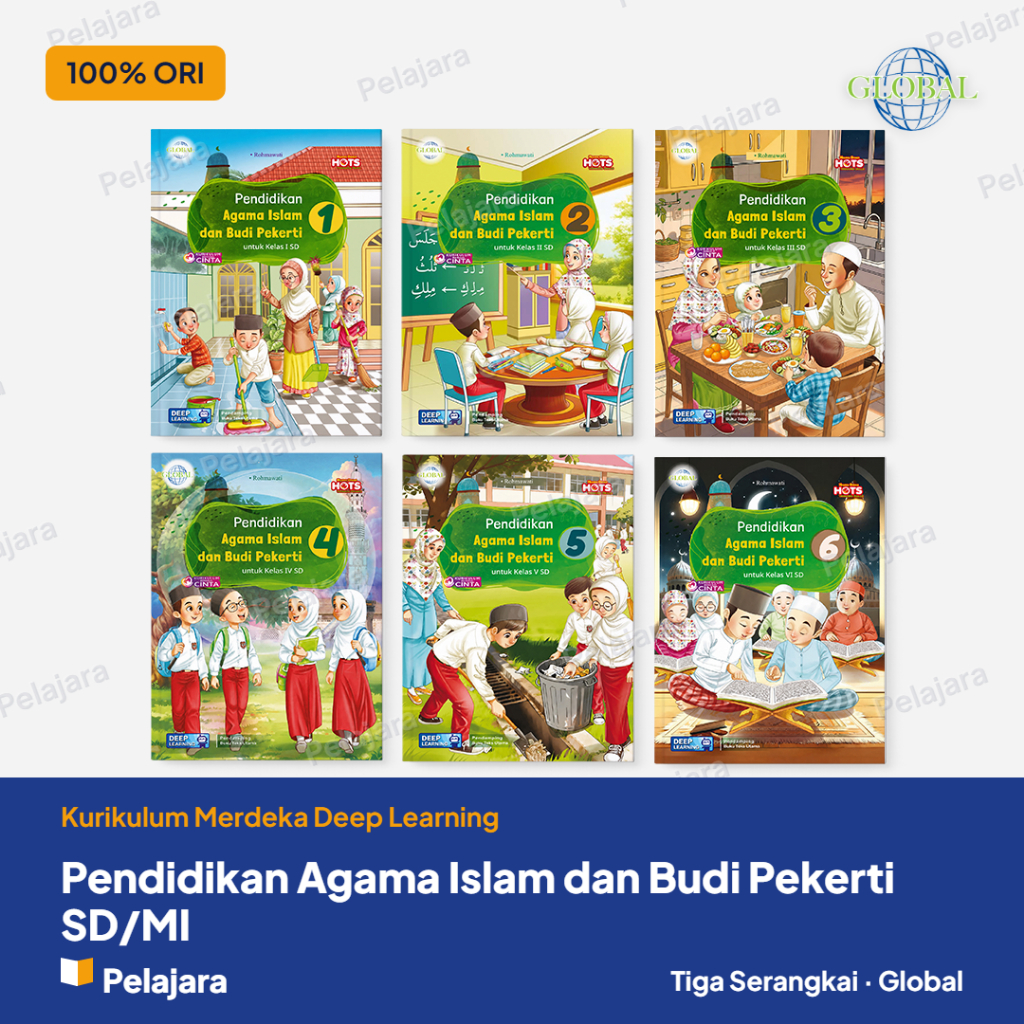 Buku Global Pendidikan Agama Islam Dan Budi Pekerti SD/MI Kelas 1-6 Deep Learning Tiga Serangkai