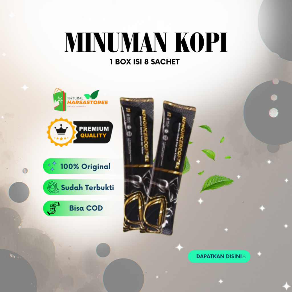 NF Moncer Coffee Original | Kopi Moncer 1 Box Isi 8 Sachet 3in1 Siap Seduh