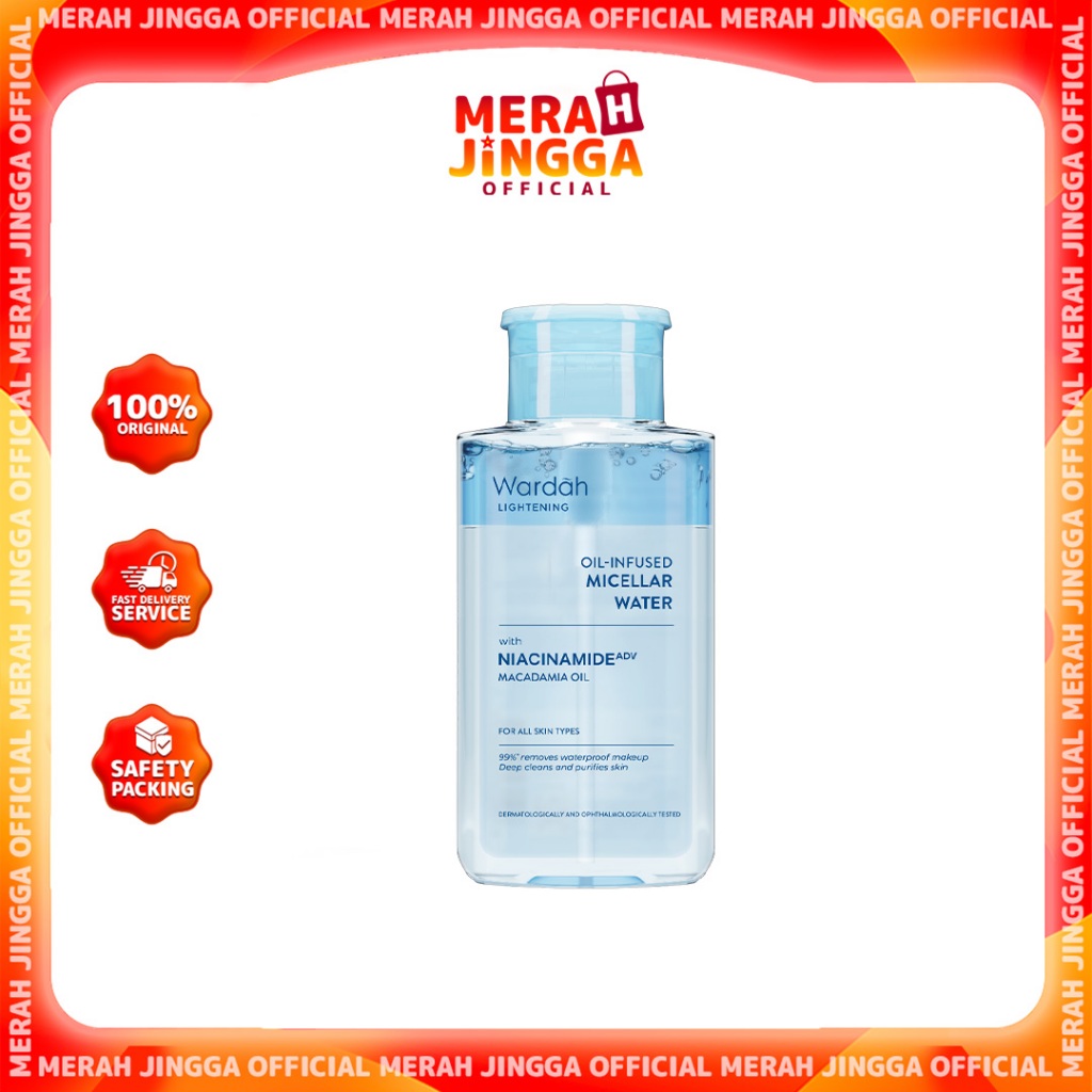 Wardah Lightening Oil Infused Micellar Water 55ml- 105ml | Merah Jingga Official