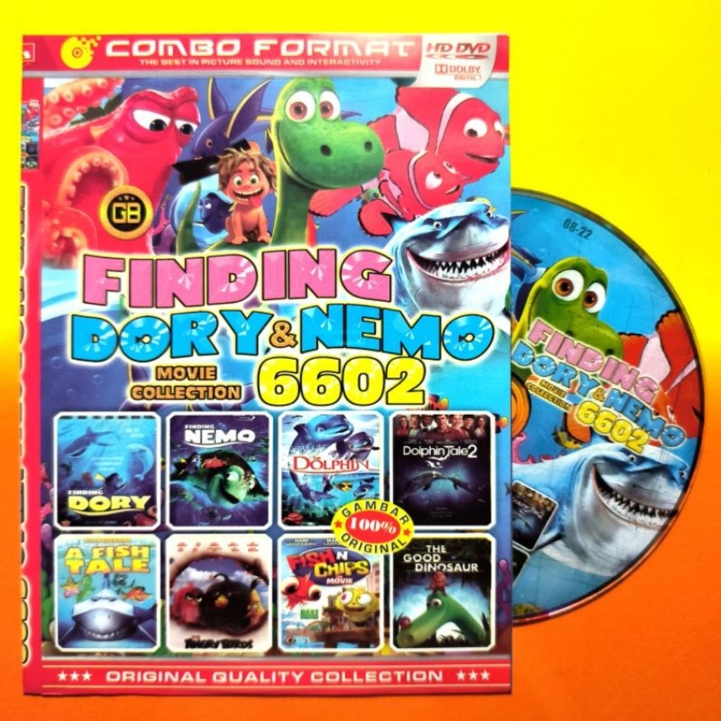 KASET DVD FILMM ANAK ANAK KARTUNN ANIMASI TERBARU FINDING DORY NEMO BARU