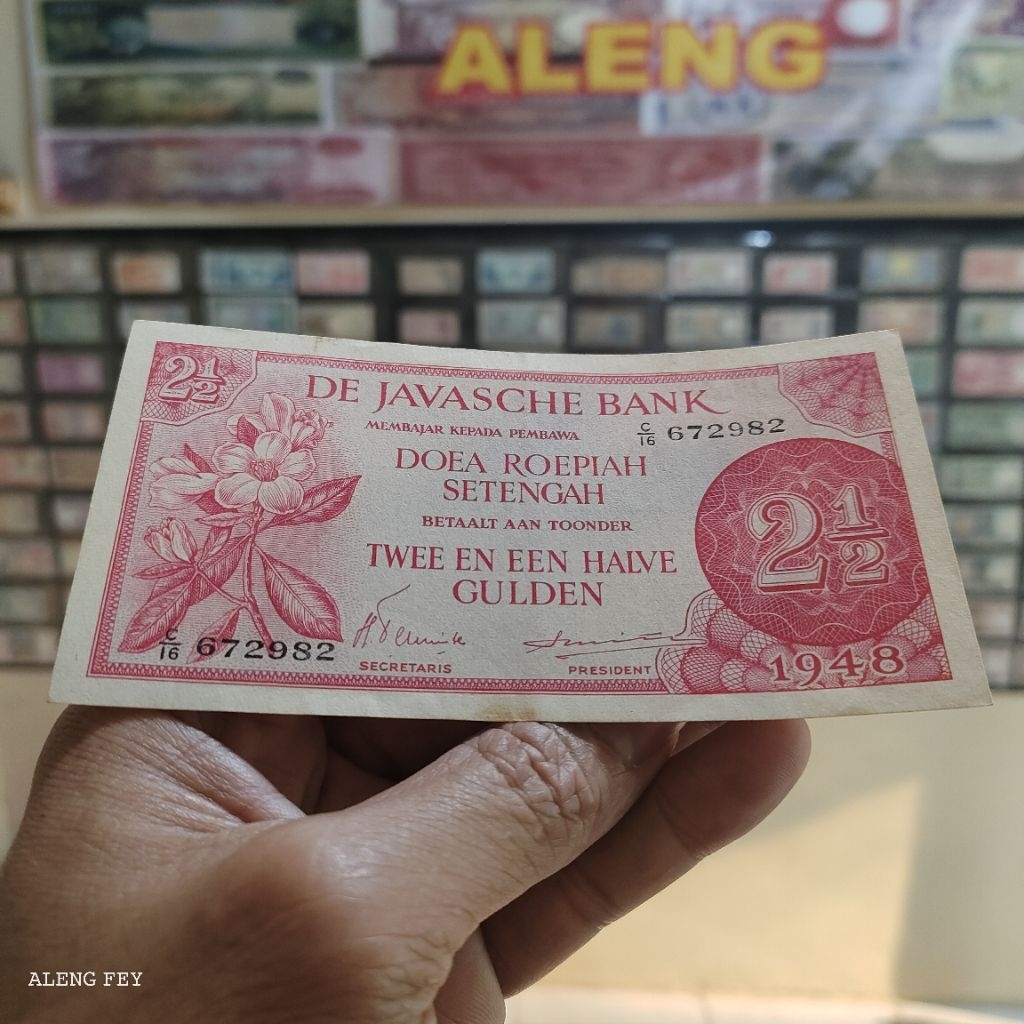 uang kuno seri Federal 2,5 Rupiah 1948