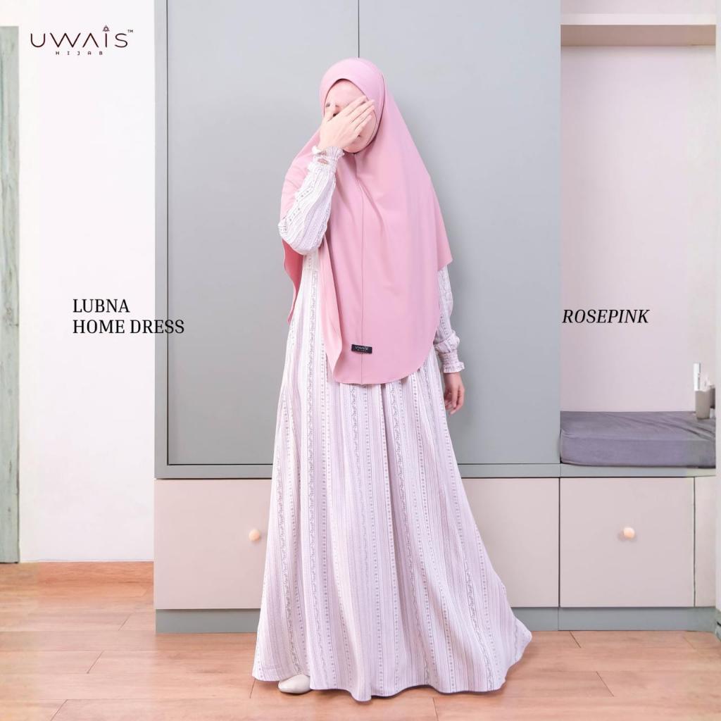 Uwais Lubna Gamis Rayon Premium Daily Home Dress Busui Adem Jatuh Flowy Daya Serap Keringat Tinggi
