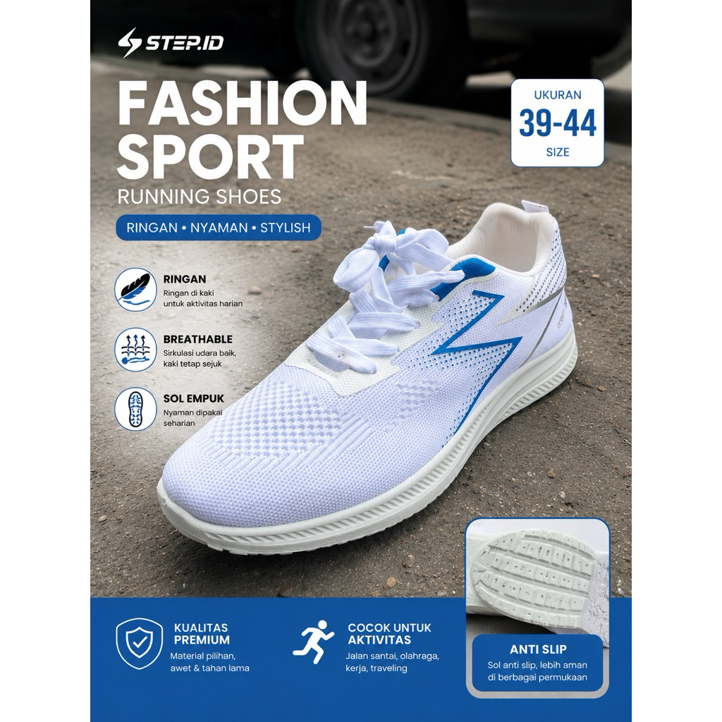 sepatu sneakers pria batavia 40/44