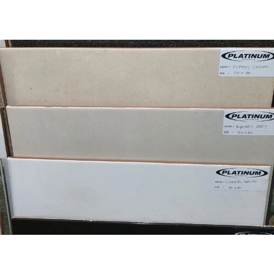 KERAMIK LANTAI PLATINUM 60X60 REC SYDNEY CREAM, GREY, WHITE II WAJIB CO PACKING KAYU PENGIRIMAN LUAR