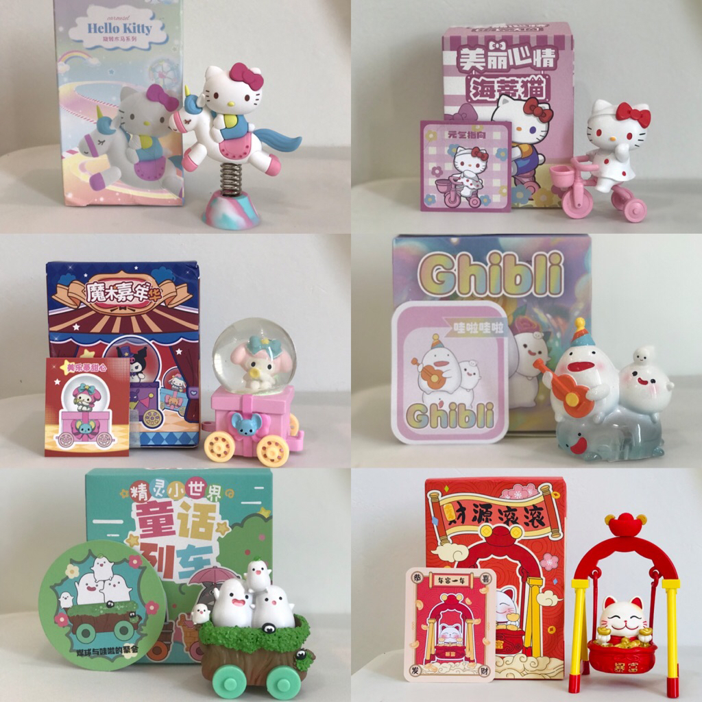 Blind box selected hallo kitty melody ghibli kucing sylvanian