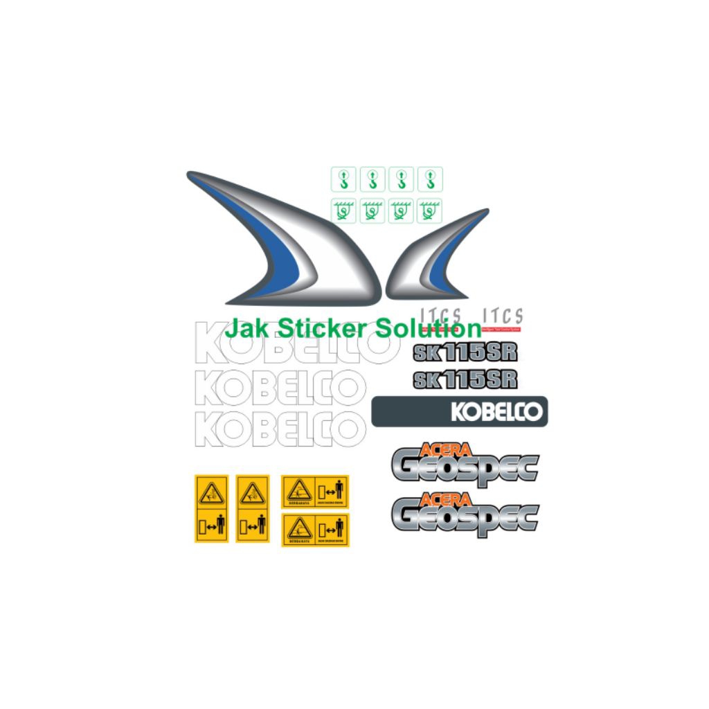 Sticker Excavator Kobelco SK115SR