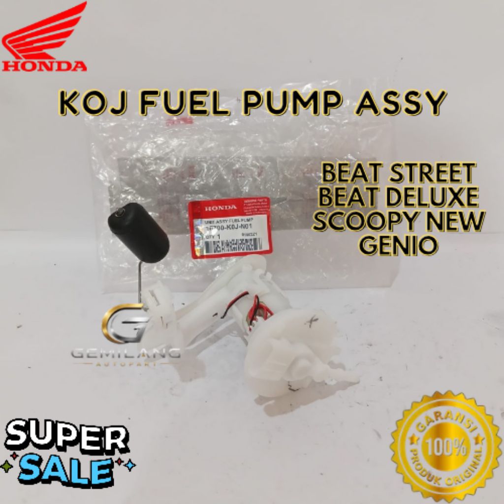 FUEL PUMP ASSY KODE KOJ, FUEL PUMP ASSY BEAT STREET, FUEL PUMP ASSY BEAT DELUXE, FUEL PUMP ASSY SCOO