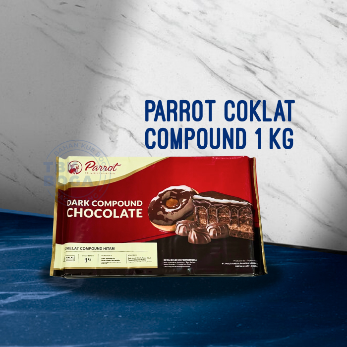 Parrot Dark Coklat Batang ( 1 kg ) Compound Chocolate Batang Balok DCC Parot