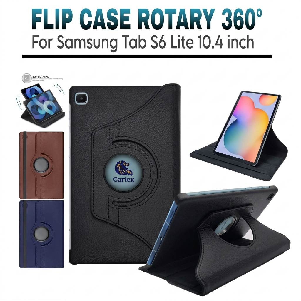 Case Rotary Samsung Tab S6 LITE 10.4inch P610 P615 / case samsung tab s6 lite / casing samsung tab s