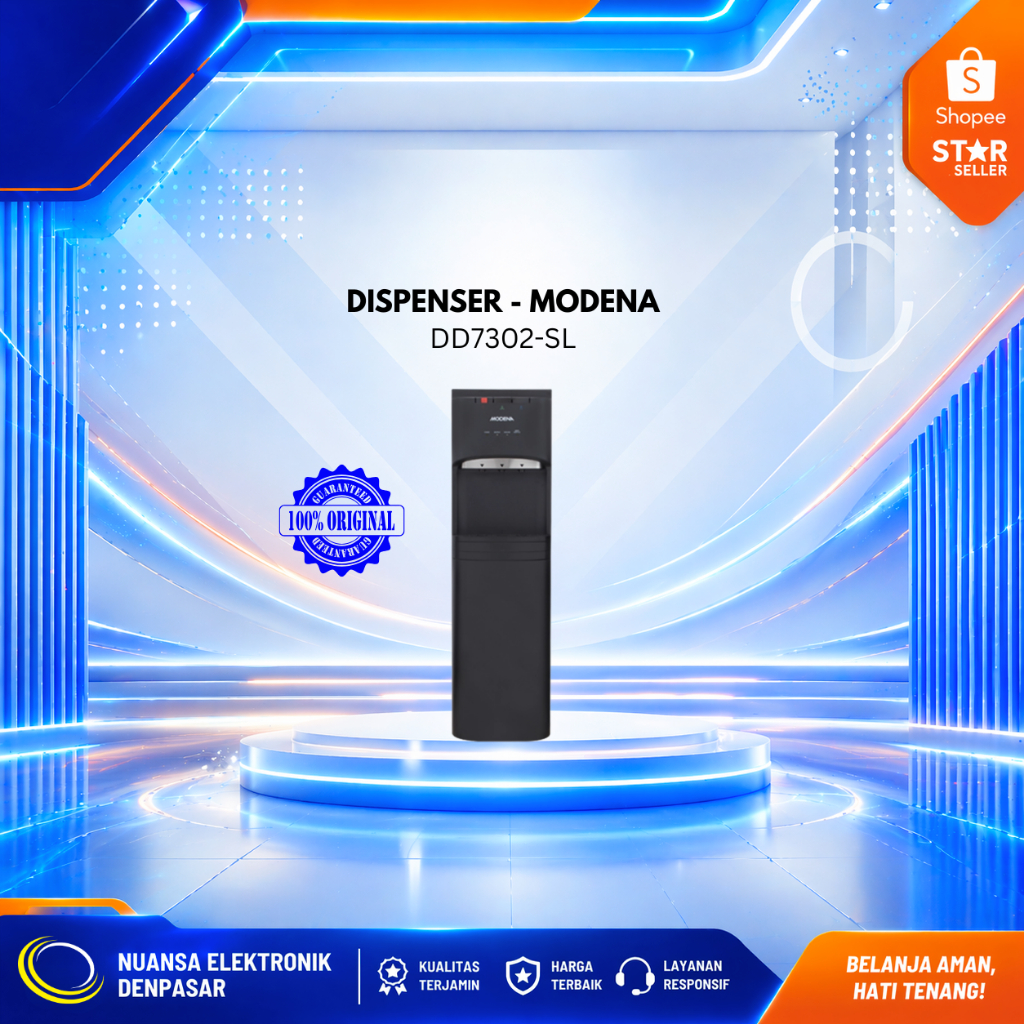 DISPENSER MODENA DD7302SL KOMPRESOR GALON BAWAH - NUANSA ELEKTRONIK DENPASAR