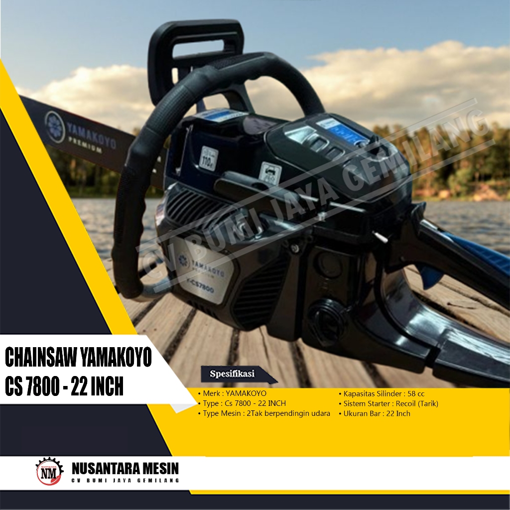 CHAINSAW YAMAKOYO CS 7800 - 22INCH