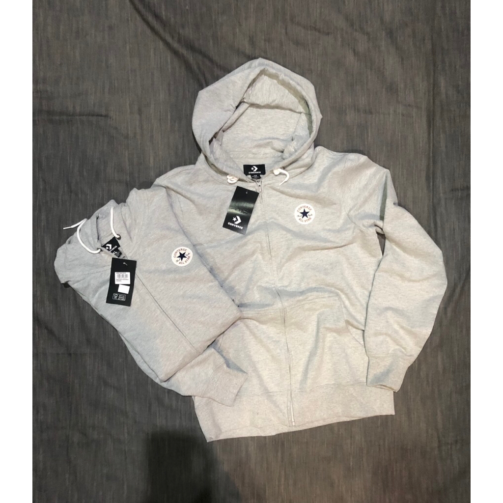 jaket hoodie converse original 100%