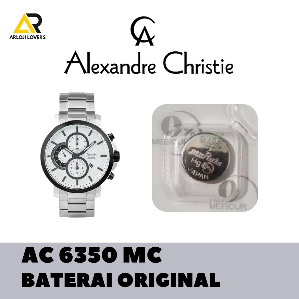 Baterai Jam Alexandre Christie AC6350MC Original
