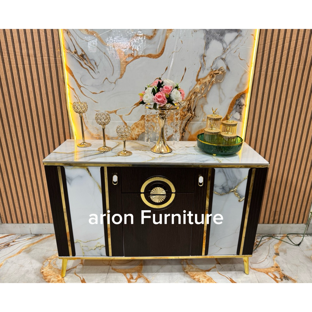 NEW Bufet TV Marmer / Bufet 120 / Meja Tv Premium / Meja konsul marmer